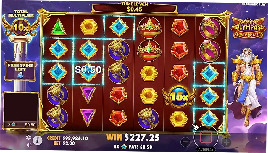 Gates of Olympus Super Scatter — Free spins