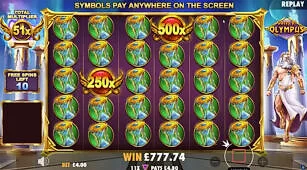 Gates of Olympus — Big win on mobile