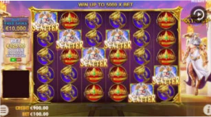 Gates of Olympus — Bonus round with Zeus lightning